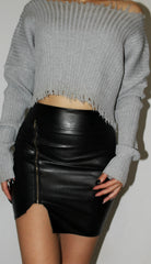 Lisa Leather Skirt